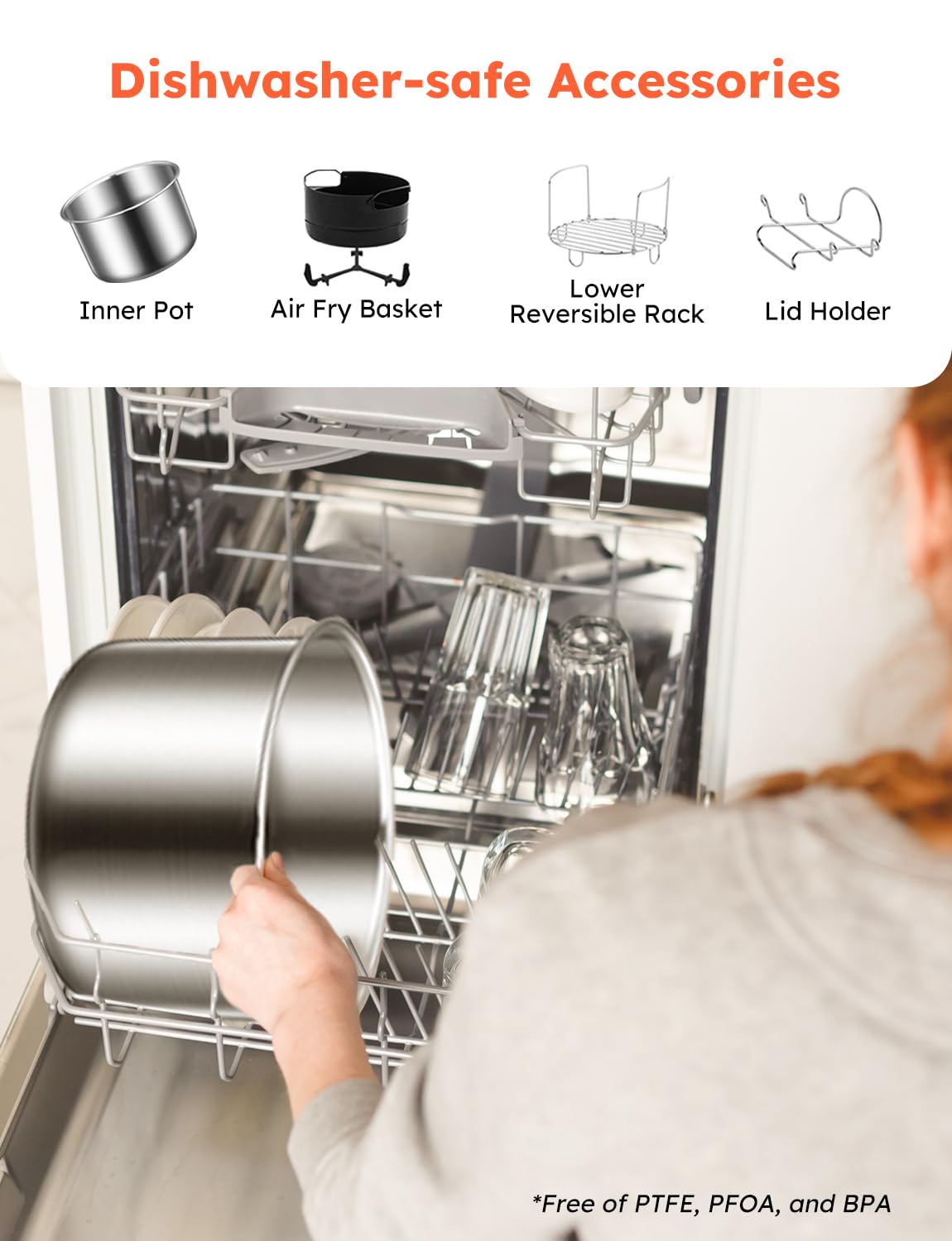 Nuwave Duet - Freidora de aire y olla a presión eléctrica con 2 tapas intercambiables, 300 ajustes preestablecidos de un solo toque, tecnología Crisp&Tender, olla de acero inoxidable resistente de 6 cuartos de galón, más de 15 funciones de seguridad