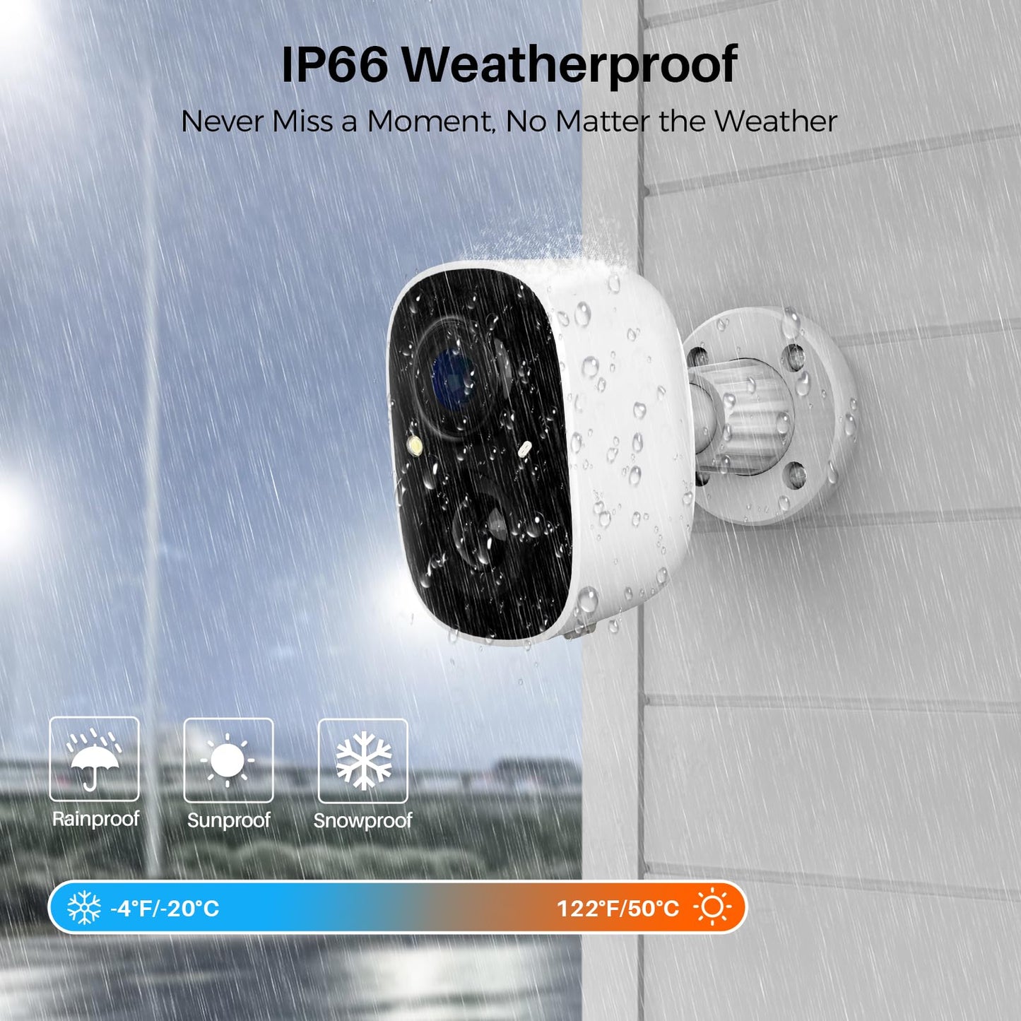 MaxiViz Security Cameras Wireless Outdoor, Battery Powered Cameras for Home Security w/AI Motion Detection, Spotlight & Siren Alarm, 2K Color Night Vision, IP66 Weatherproof, SD/Cloud Storage, 2Pack
