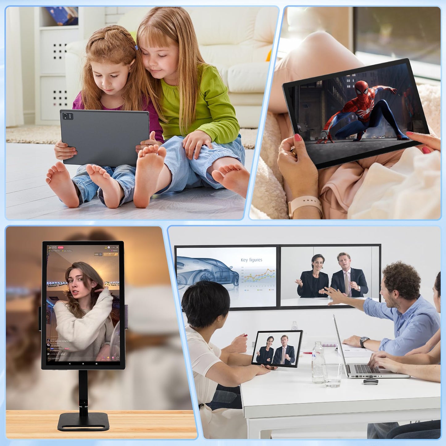 Tableta MESWAO Android 14 de 14 pulgadas, tableta grande 2025 mejorada con pantalla IPS WUXGA de 1200P, procesador de 8 núcleos, CPU G99, 6 GB + 128 GB, tarjeta TF de 1 TB como máximo, Wi-Fi 5, 5 MP + 32 MP, batería de 12000 mAh que dura todo el día.