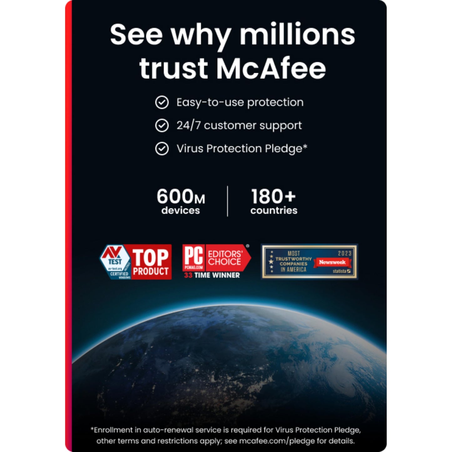 McAfee Total Protection 5 Dispositivos 2025 | Suscripción de 1 año con renovación automática | Software de seguridad que incluye antivirus, VPN segura, administrador de contraseñas y monitoreo de identidad | Descargar