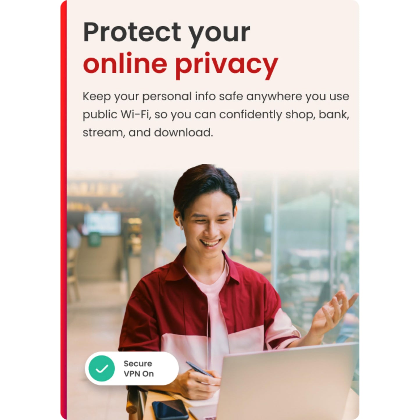 McAfee Total Protection 5 Dispositivos 2025 | Suscripción de 1 año con renovación automática | Software de seguridad que incluye antivirus, VPN segura, administrador de contraseñas y monitoreo de identidad | Descargar
