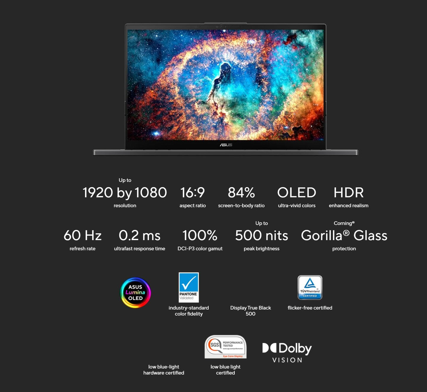 ASUS Vivobook Pro 15 OLED Slim Laptop - Intel Core Ultra 7 155H(Beats i7-12650H) - 16GB DDR5 5600MHz - NVIDIA GeForce RTX 3050 - Backlit KB - Win11 - w/Cloth (16GB LPDDR5 5600MHz RAM | 1TB SSD)