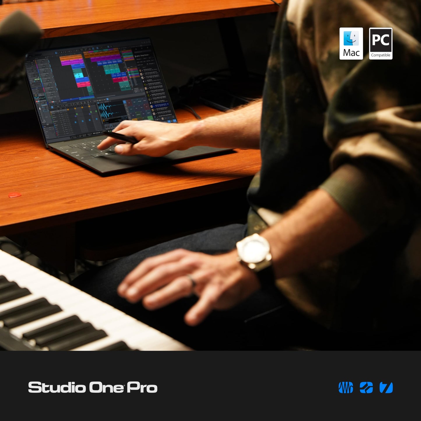 Licencia perpetua de Studio One Pro 7: software DAW de grabación y producción musical con separación de stems, integración de splice, mezcla, masterización, instrumentos virtuales, bucles y samples incluidos.