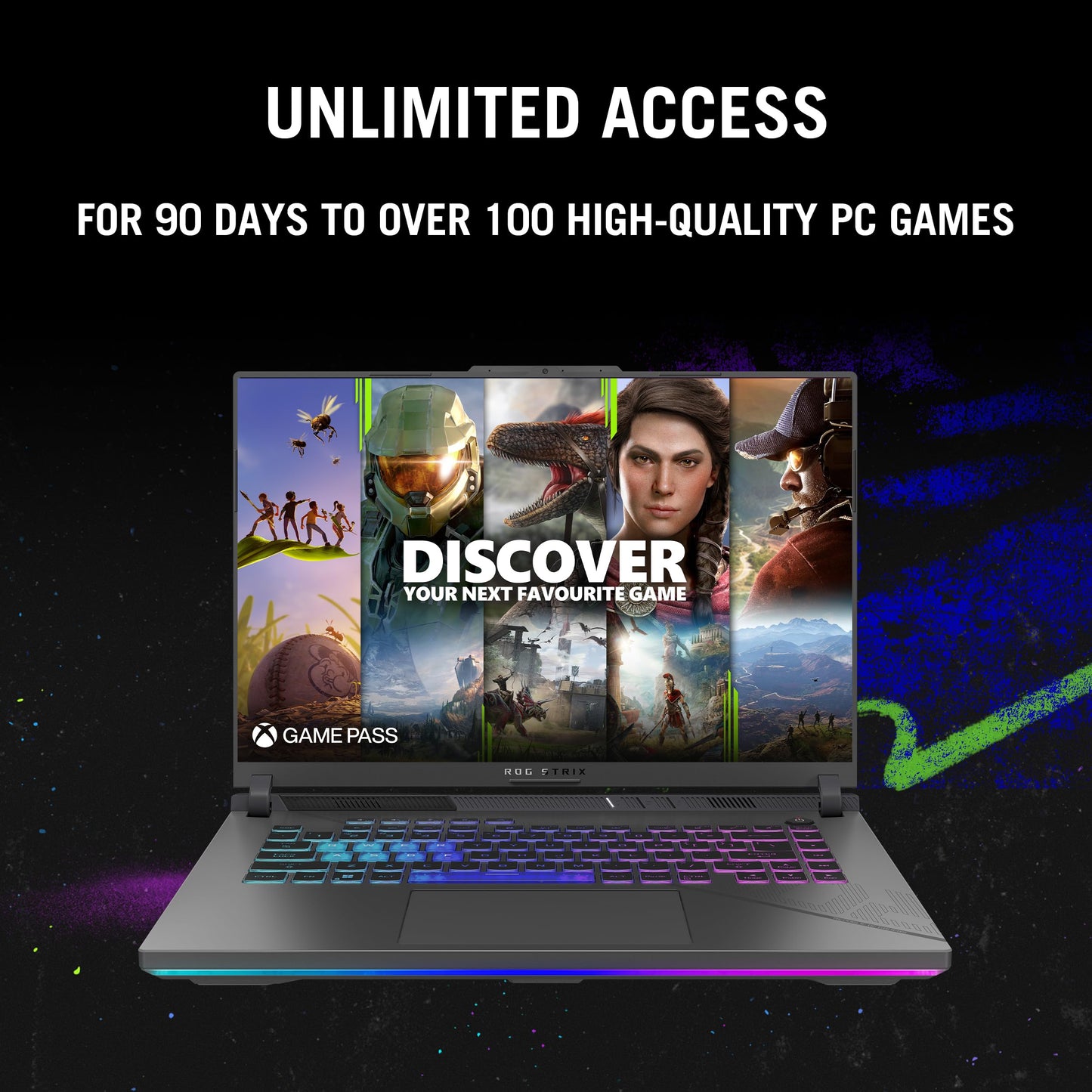 ASUS ROG Strix G16 Gaming Laptop, 16” Nebula Display 16:10 QHD 240Hz, GeForce RTX 4060, Intel® Core™ i9-14900HX, 16GB DDR5-5600, 1TB PCIe SSD, Wi-Fi 6E, Windows 11, G614JVR-ES94
