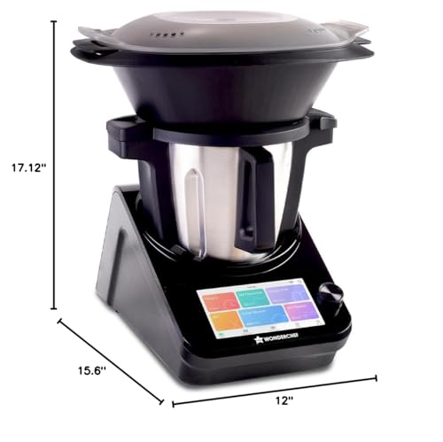 Wonderchef Chef Magic | All-in-One Kitchen Robot for Indian & International Cuisine | Automatic Chopping, Sautéing, Stirring, Kneading... | Mobile App | Recipes by Chef Sanjeev Kapoor | 2 Yr Warranty