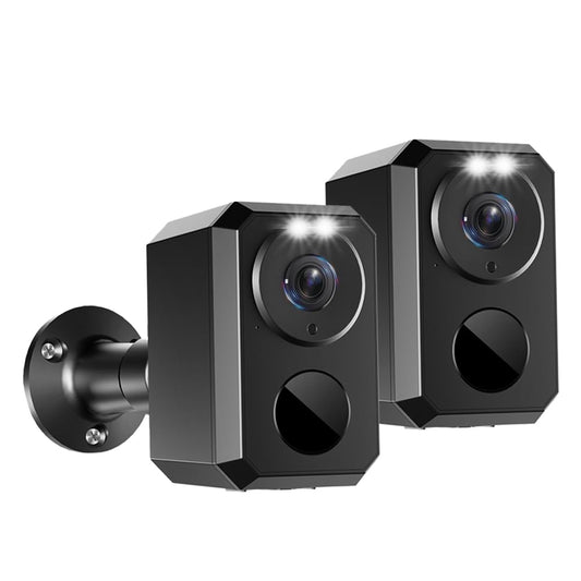 Cámara de seguridad Uniter 2K inalámbrica para exteriores, con batería, wifi de 2,4 GHz, sistema de seguridad para el hogar con visión nocturna a color, sirena de foco, detección de movimiento, resistencia al agua IP66 (paquete de 2)