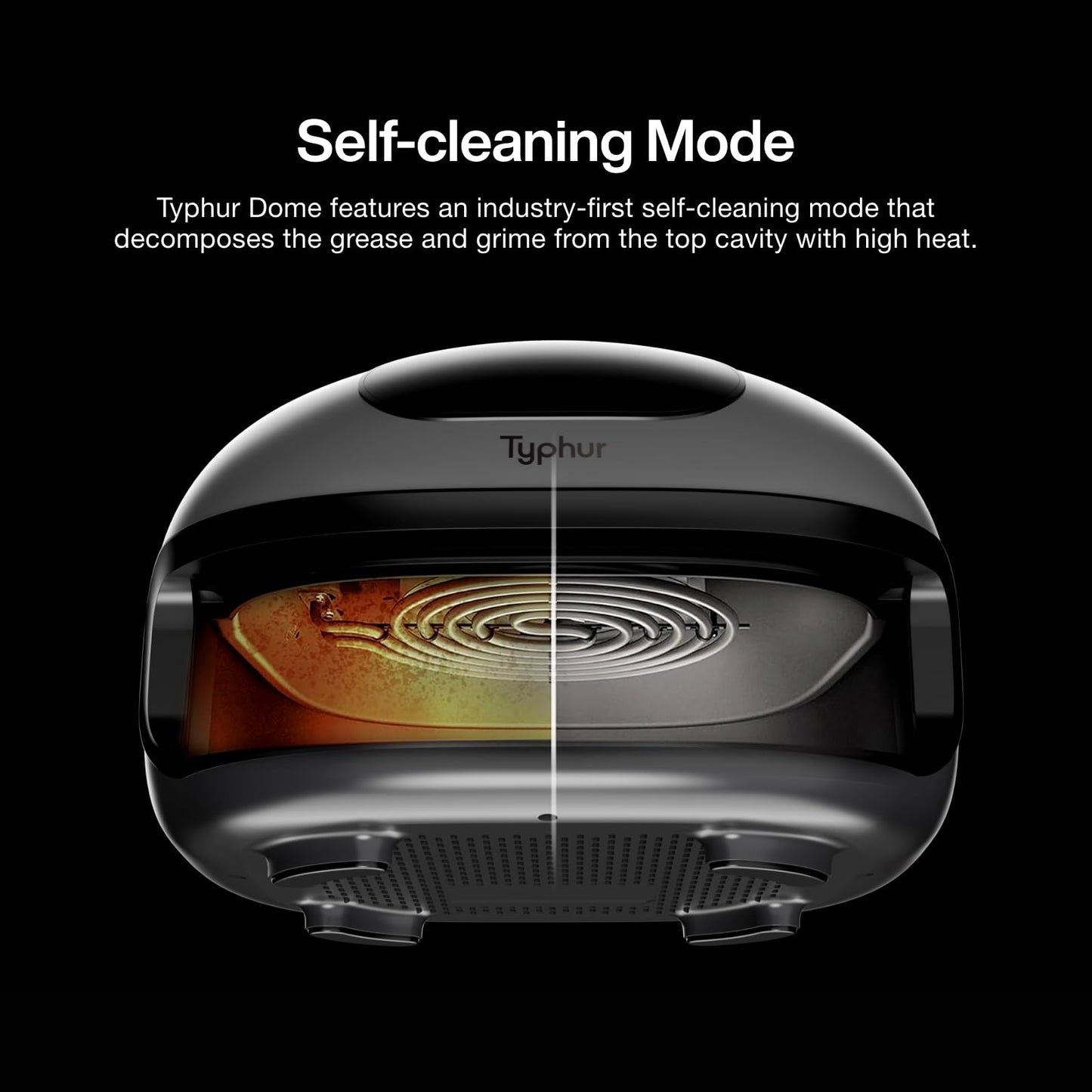 Typhur Dome 2 Air Fryer, Extra Large Airfryer with Superior Airflow, Self-cleaning Smart Digital Fryer with PFAS free Basket for Quick Easy Meals, Up to 32 Chicken Wings Capacity [New Version]