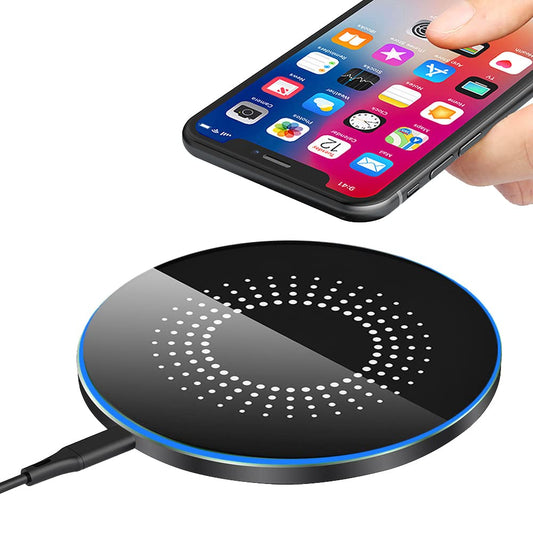30W Fast Wireless Charger Pad, Wireless Charging Compatible with Samsung Galaxy S22/S22+/S21/S20/S10, Fast Charger Compatible with iPhone 13/14/12/11 Series