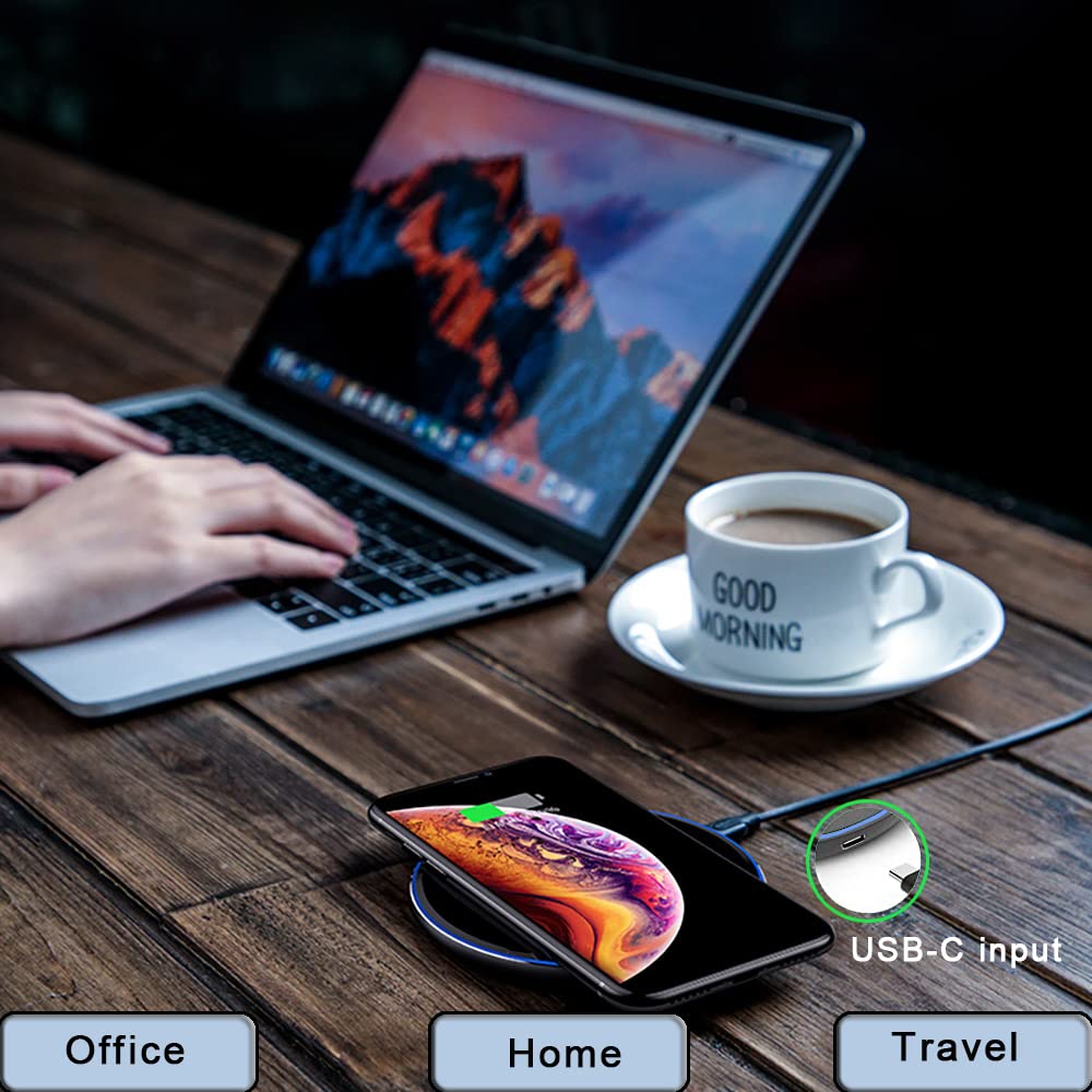 30W Fast Wireless Charger Pad, Wireless Charging Compatible with Samsung Galaxy S22/S22+/S21/S20/S10, Fast Charger Compatible with iPhone 13/14/12/11 Series