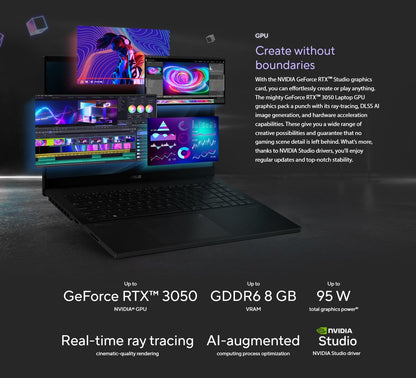ASUS Vivobook Pro 15 OLED Slim Laptop - Intel Core Ultra 7 155H(Beats i7-12650H) - 16GB DDR5 5600MHz - NVIDIA GeForce RTX 3050 - Backlit KB - Win11 - w/Cloth (16GB LPDDR5 5600MHz RAM | 1TB SSD)