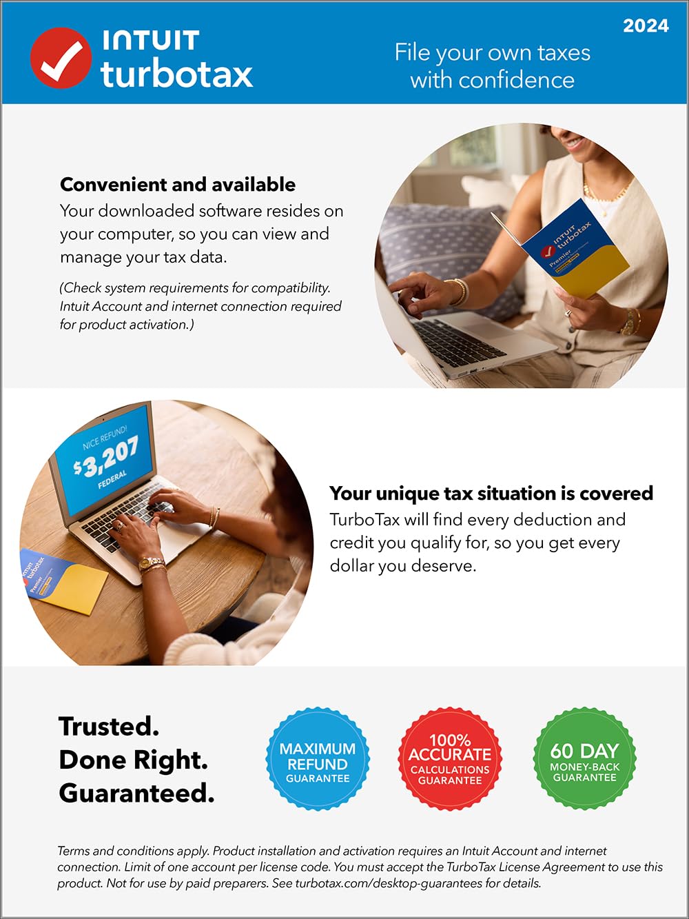Software de impuestos TurboTax Deluxe 2024, declaración de impuestos federales y estatales [Descarga para PC/MAC]