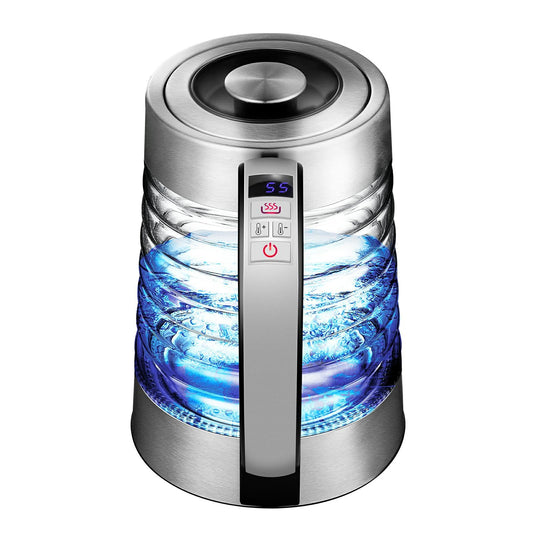 NKOVE Electric Kettle, 1.8L Temperature Control Hot Water Boiler, No Plastic Contact with Water, Automatic Shutoff, Keep Warm, Cordless with LED Light for Tea Coffee