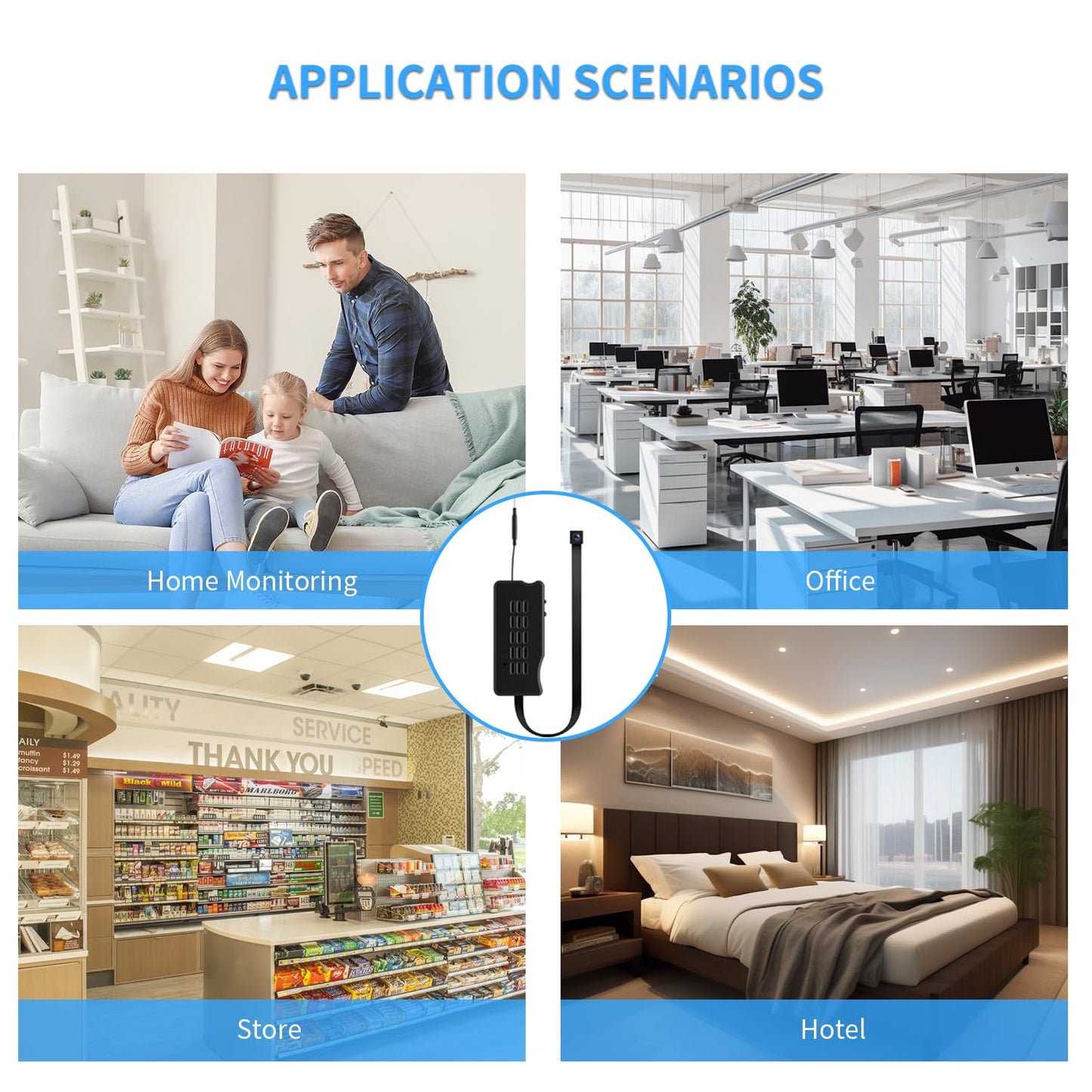 HiSpyCam Mini Camera DIY Module HD 1080P Camera Small WiFi Security Cameras Tiny Wireless Nanny Cam