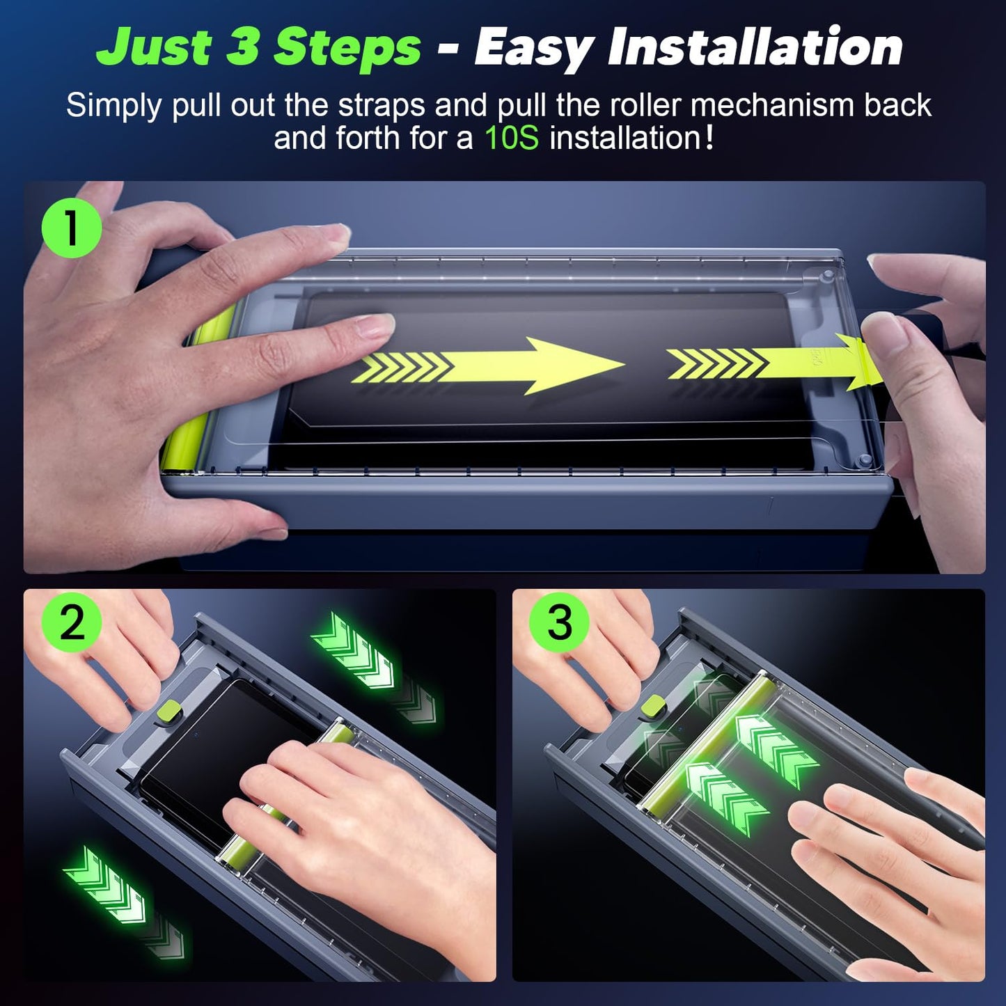 Protector de pantalla WSKEN para Samsung Galaxy S25 Ultra Privacy - [Antiespía de 24°] [Desbloqueo de huella dactilar de 0.02 s] [Eliminación automática de polvo] [Sin burbujas] Vidrio templado 9H+ de alta durabilidad, compatible con fundas, paquete de 2