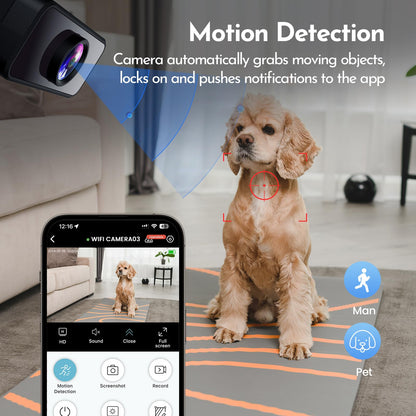 Braload Mini Camera, 4K HD Nanny Cam for Home - Smallest WiFi Wireless Camera with Motion Detection, App Control, Cloud & SD Storage, No WiFi Needed for Pet/Baby/Nanny Surveillance