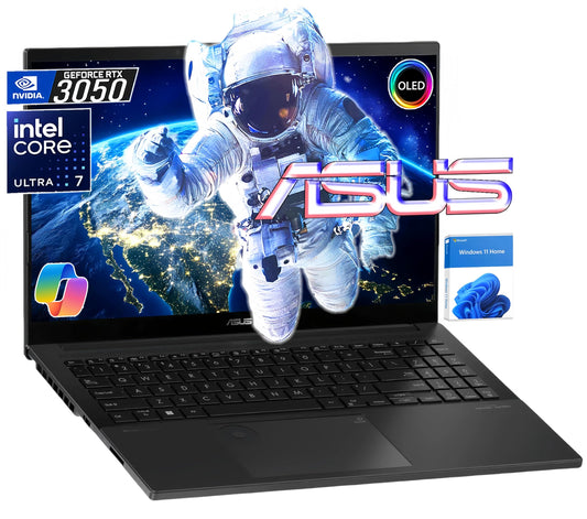 ASUS Vivobook Pro 15 OLED Slim Laptop - Intel Core Ultra 7 155H(Beats i7-12650H) - 16GB DDR5 5600MHz - NVIDIA GeForce RTX 3050 - Backlit KB - Win11 - w/Cloth (16GB LPDDR5 5600MHz RAM | 1TB SSD)